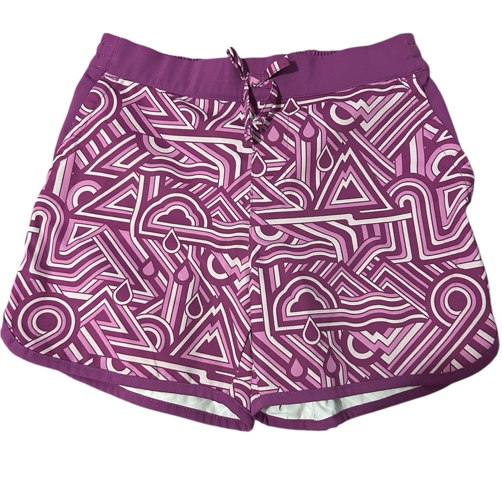 Lot of 2 Columbia Girls Size Medium Purple and Teal Kids Shorts Set - Picture 4 of 5